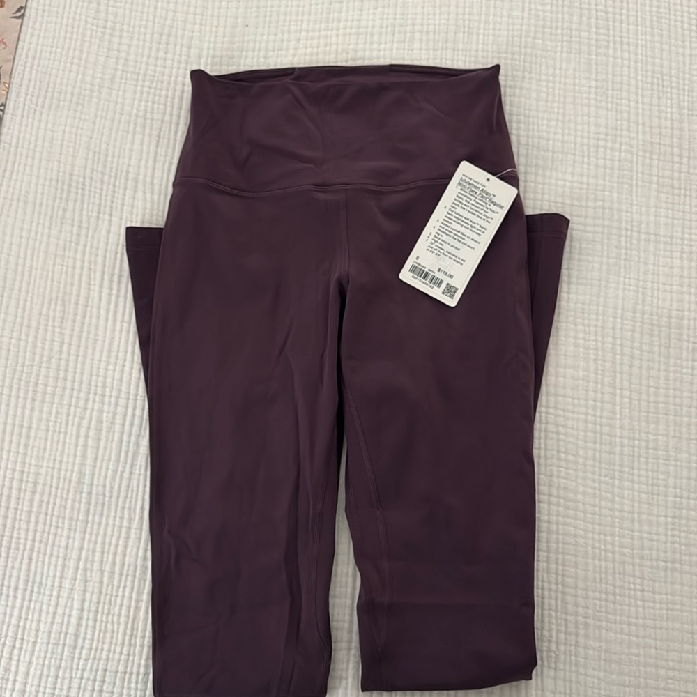 NWT lululemon align mini flare, purple